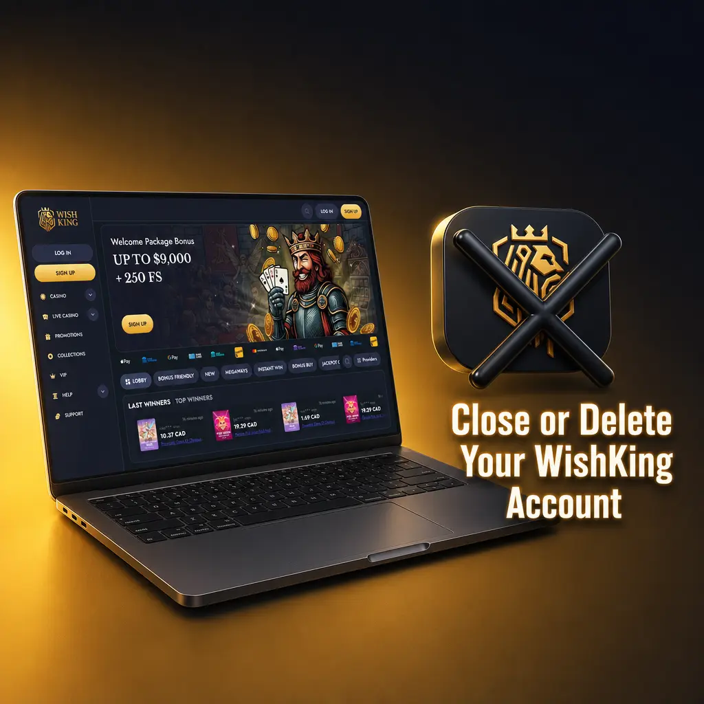 Steps to close or delete a WishKing account through customer support verification and confirmation