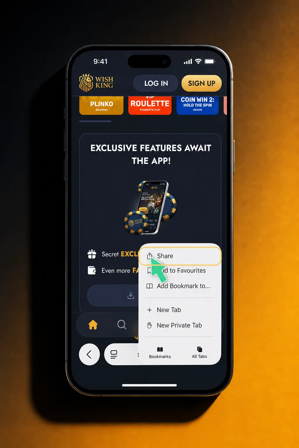 Step-by-step guide to download and install the WishKing iOS app on iPhone or iPad in five easy steps.