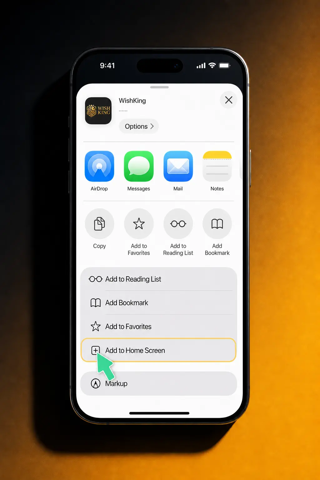 Step-by-step guide to download and install the WishKing iOS app on iPhone or iPad in five easy steps