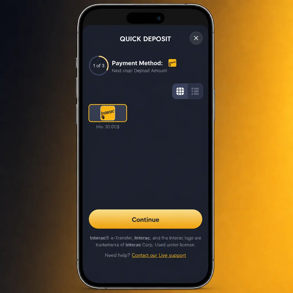Step-by-step guide showing how to deposit money into a WishKing account using various payment methods
