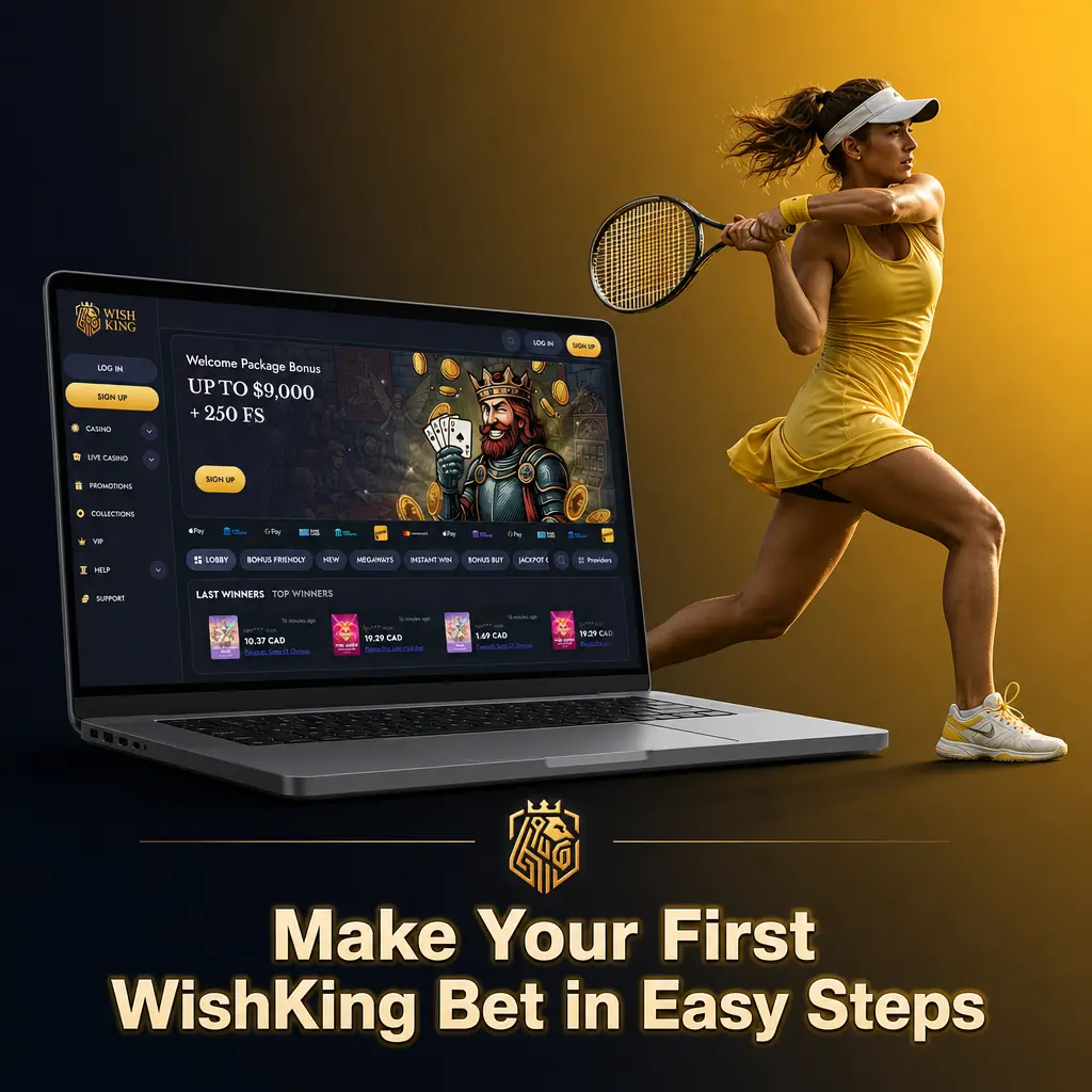 Step-by-step guide to placing your first WishKing bet: register, pick a sport, choose a match, and confirm your stake.