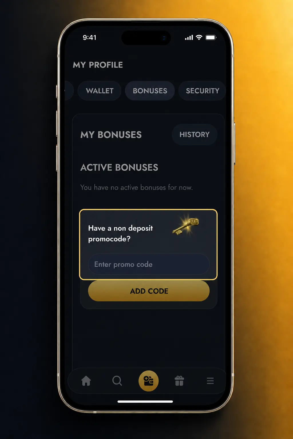 Steps to claim a WishKing bonus: register, deposit $20+, enter code WISH1500, and check My Bonuses tab