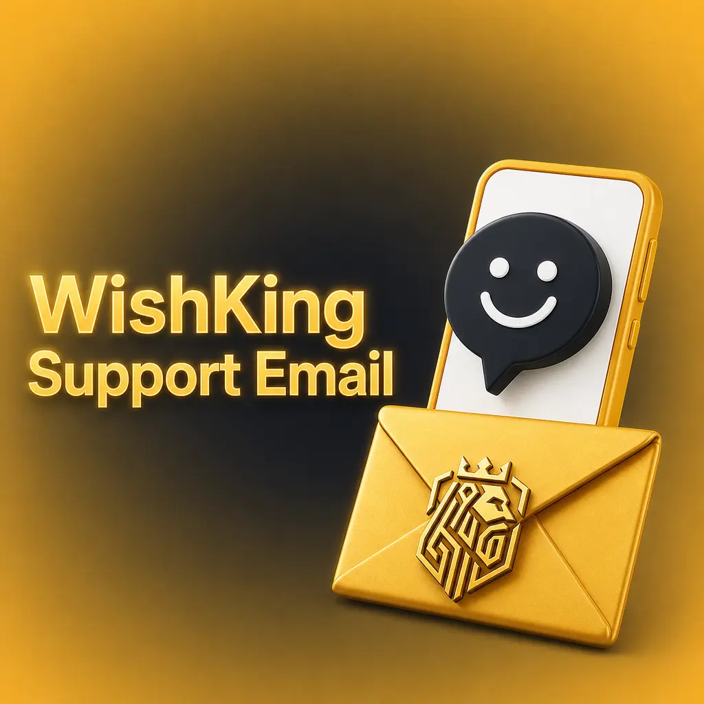 WishKing support email contact for account verification, dispute reports, and detailed written correspondence with the team