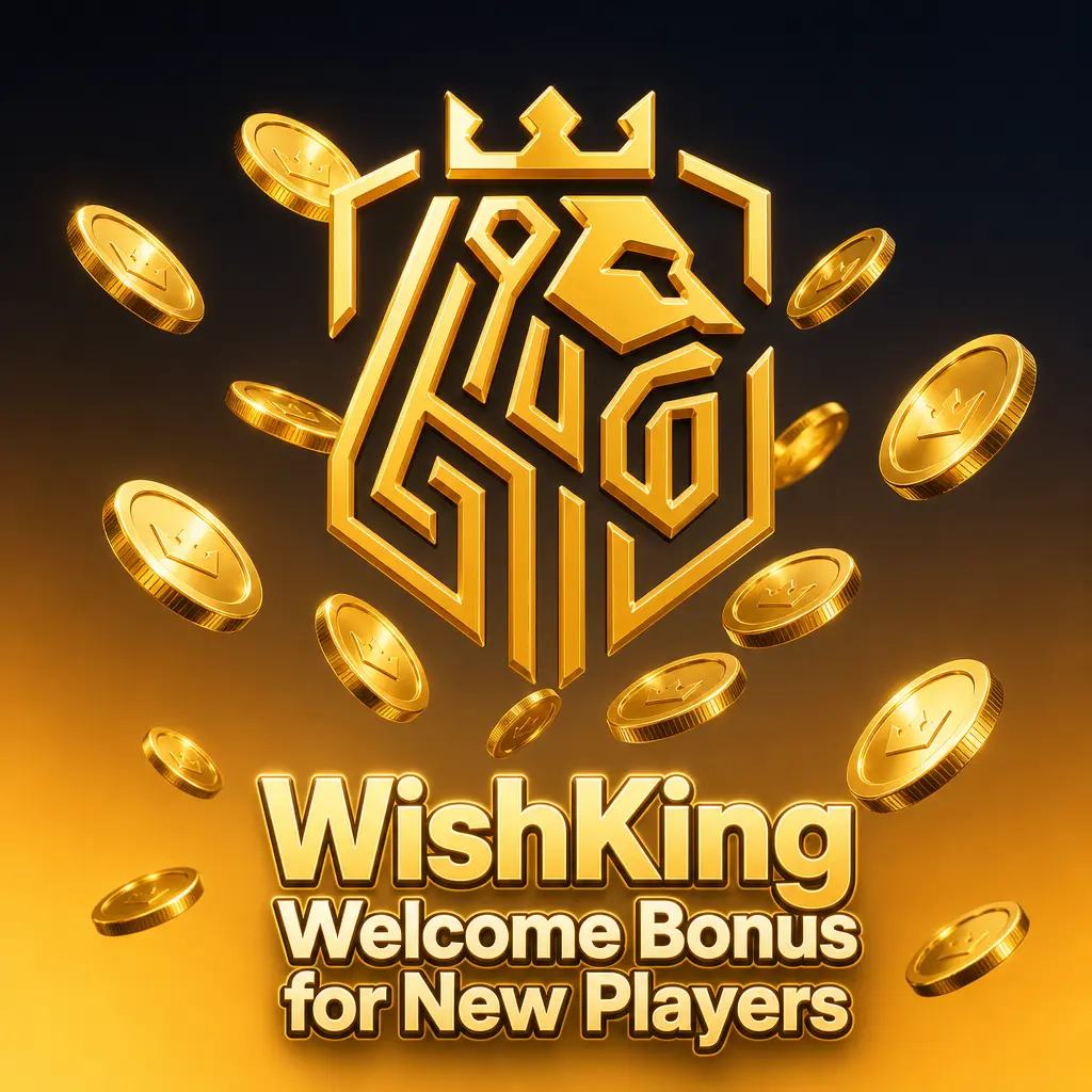WishKing welcome bonus: 100% deposit match up to 1,500 USD plus 100 free spins for new casino and sportsbook players